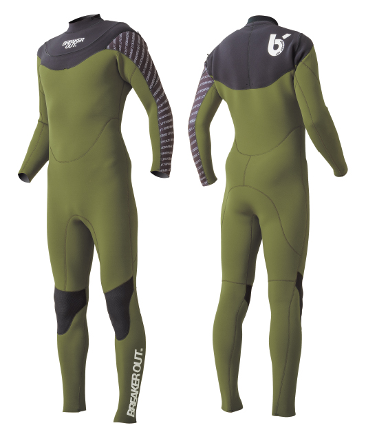 SSウェットスーツEXPLODER HYBRID U-ZIP | BREAKER OUT WETSUITS