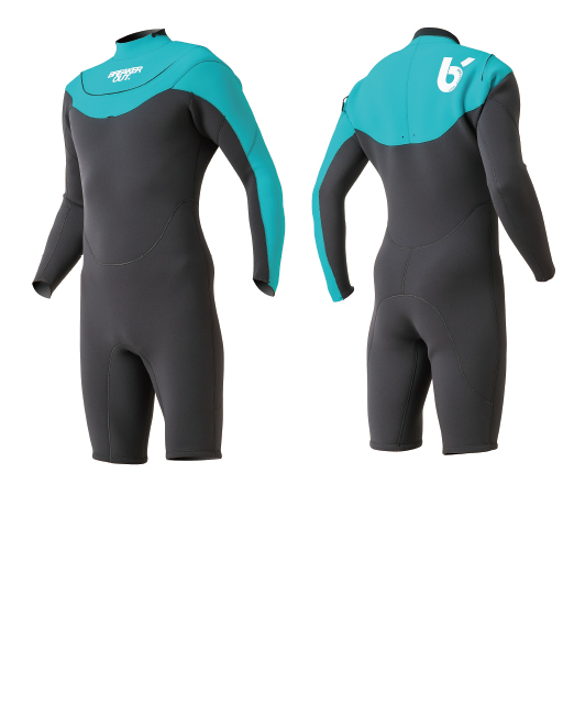 長袖スプリング - エクスプローダー ハイブリッド Uジップ 春秋モデル | BREAKER OUT WETSUITS ブレーカーアウト ウエットスーツ