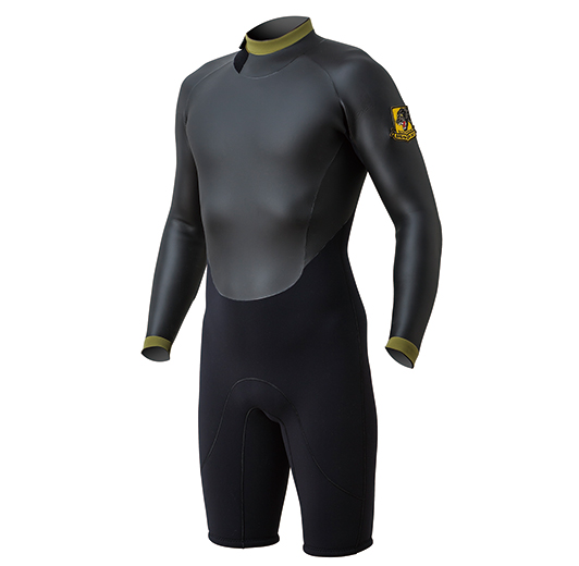 3/2mm バックジップロングスリーブスプリング - パンテーラ バックジップ | BREAKER OUT WETSUITS ブレーカーアウト ウエットスーツ