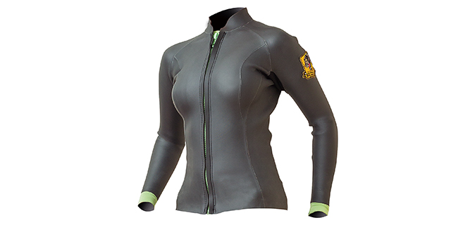2mmフロントジップジャケット［ベース］ブラックラバー | BREAKER OUT WETSUITS ブレーカーアウト ウエットスーツ
